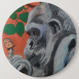 Gorilla- u. Schmetterlingsknopf Button