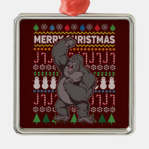 Gorilla Ugata Ornament Aus Metall