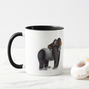 Gorilla und baby "Great Papa" Tasse