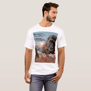 Gorilla und Respekt für das Freundschaftslogo, T-Shirt