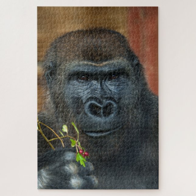 Gorilla und seine Berries Puzzle (Vertikal)