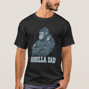 Gorilla Vater Gorilla Vater Papa Vatertag T-Shirt
