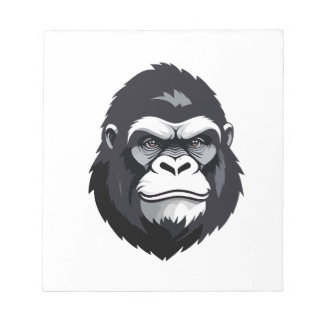 Gorilla Vector Art Animal Modern Urban Graphic Notizblock