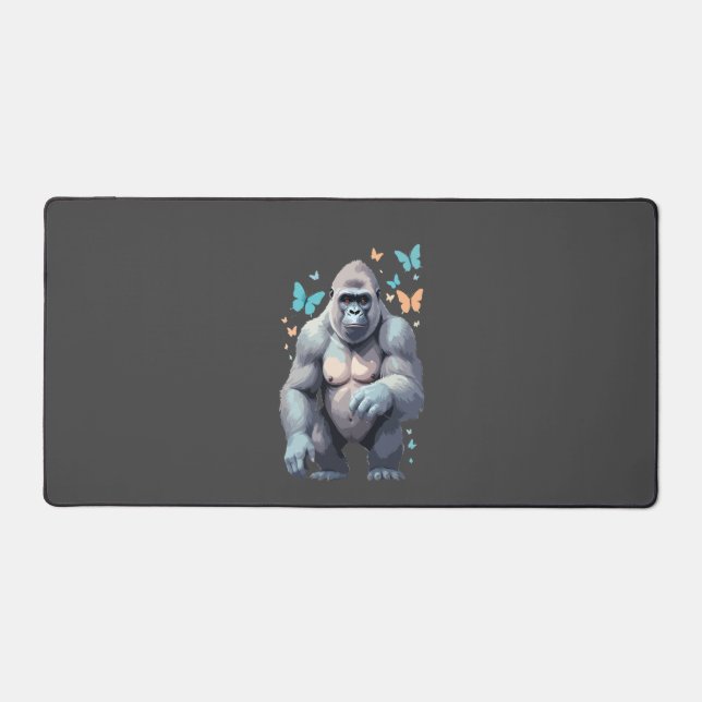 Gorilla Vector Malerei Schöner Spaß Schreibtischunterlage (Vorderseite)