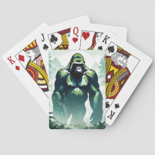 Gorilla Wildtiere Natur Dschungel Spielkarten