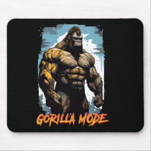 Gorilla Workout T-Shirts Gorilla-Modus-Gym und Bod Mousepad