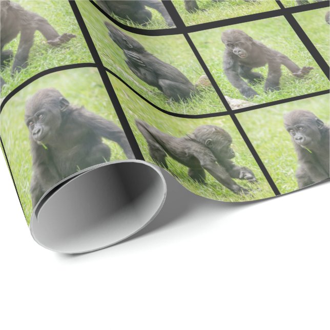 Gorilla Wrapping Paper Geschenkpapier (Rolleneckpunkt)