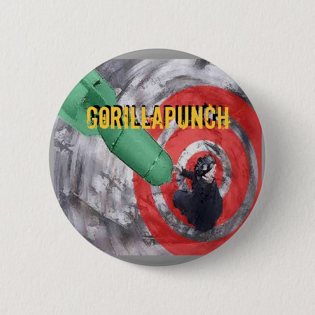 GORILLAPUNCH BULLAUGEN-KNOPF BUTTON (Vorderseite)