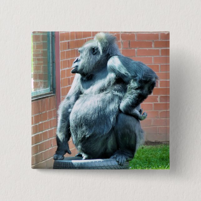 GORILLAS BUTTON (Vorderseite)