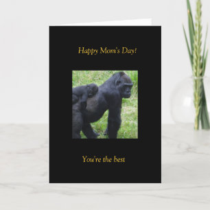 Gorillas der glücklichen Mama Tages Karte