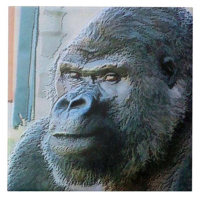 GORILLAS FLIESE (Vorderseite)