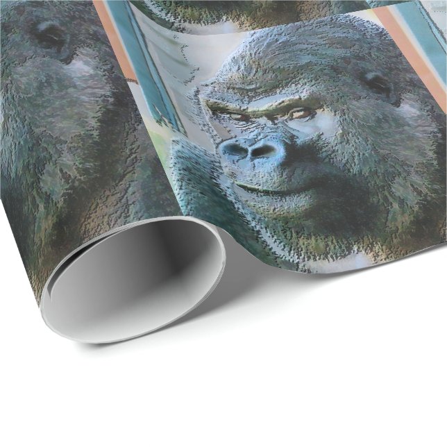 GORILLAS GESCHENKPAPIER (Rolleneckpunkt)