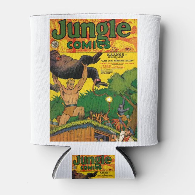 Gorillas - Jungle Boy - Sumpf - Waffe - Starker Ty Dosenkühler (Vorderseite)