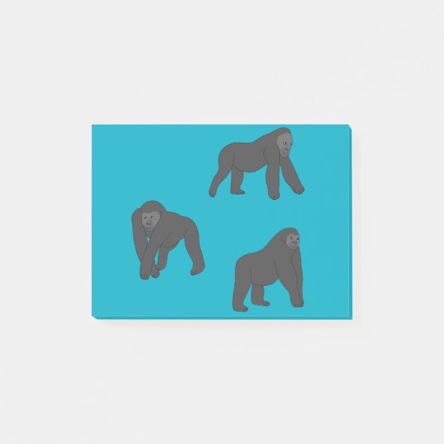 Gorillas Post-it Klebezettel (Vorderseite)