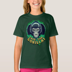 Gorillas rett - Zitat zur Erhaltung der Umwelt T-Shirt