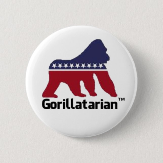Gorillatarian Knopf Button (Vorderseite)