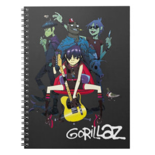 Gorillaz-T-Shirt Notizblock
