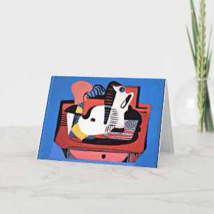 Gorky - Stilleben mit Palette, abstrakte Kunst Karte