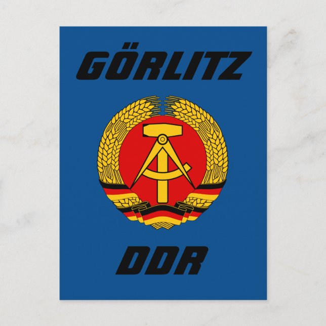 Gorlitz, DDR Feiertagspostkarte (Vorderseite)