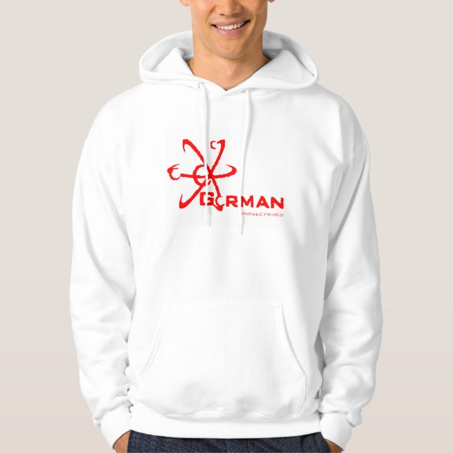 Gorman Industrie-Rot-Sweatshirt Hoodie (Vorderseite)