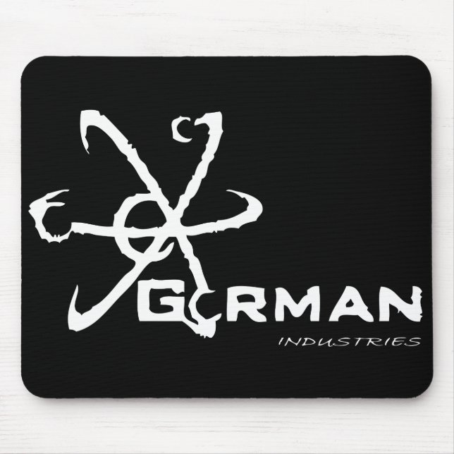 Gorman Industrie-schwarze Mausunterlage Mousepad (Vorne)