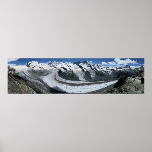 Gornergrat Zermatt Monte Rosa Poster (Vorne)