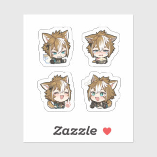 Gorou Genshin Impact 4er Stickerbogen Aufkleber