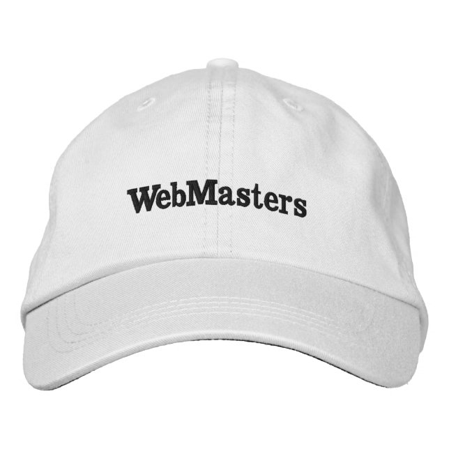 Gorras WebMasters Bestickte Baseballkappe (Vorderseite)