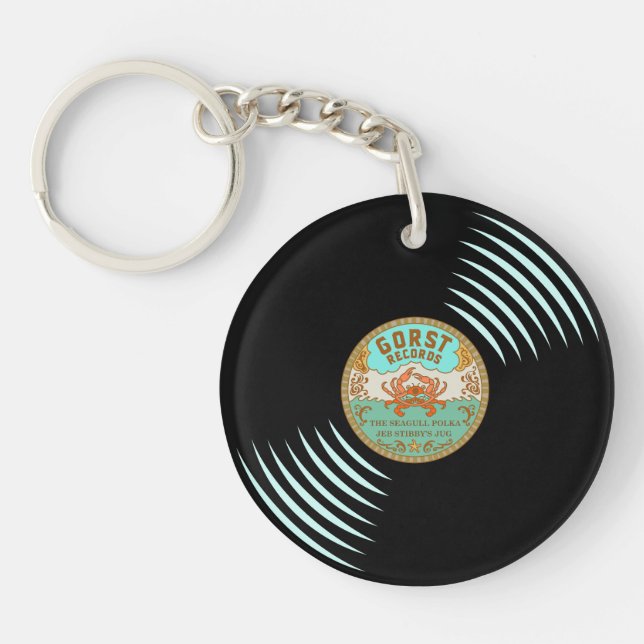 Gorst Retro Vinyl Record Schlüsselanhänger (Vorderseite)