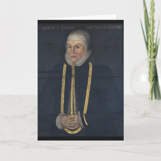 Gorvil Fadersdatter Sparre von Giske Karte (Vorderseite)