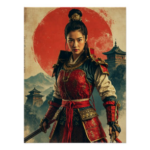 Goryeo Female Warrior Art - Koreanische Geschichte Poster