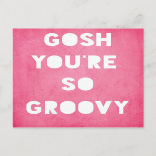 Gosh, Groovy Postcard Postkarte