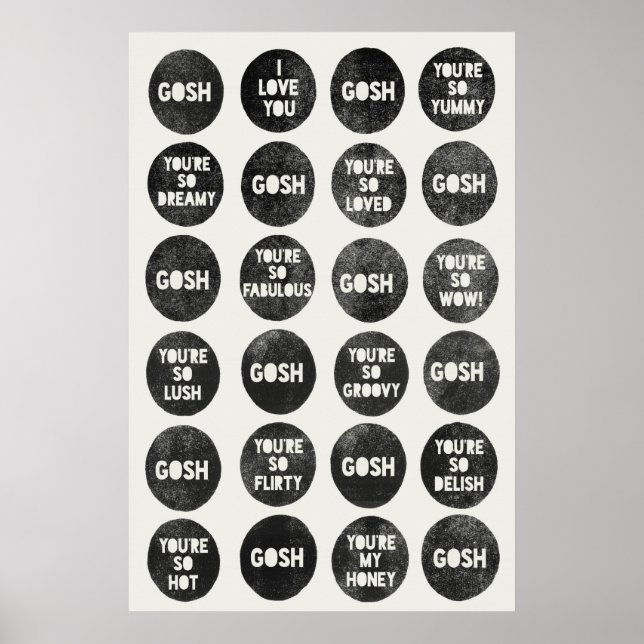 Gosh Liebe Quotes Poster (Vorne)