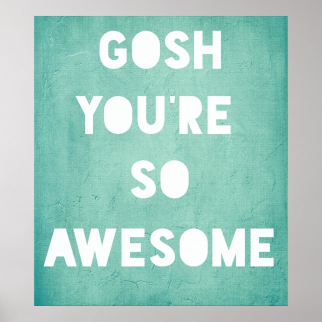 Gosh, Phantastisches Poster (Vorne)