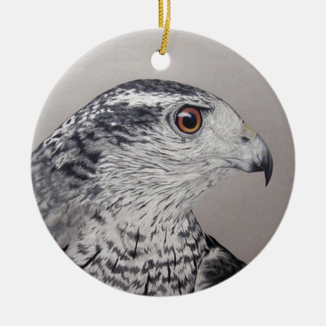 Goshawk-Ornament Keramik Ornament (Vorne)