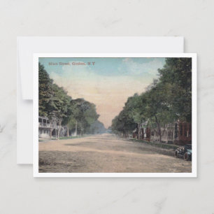 Goshen NY Main Street Blick 1910er Postkarte