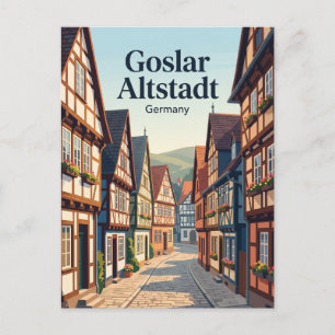 Goslar Altstadt (Altstadt), UNESCO-Welterbe Postkarte