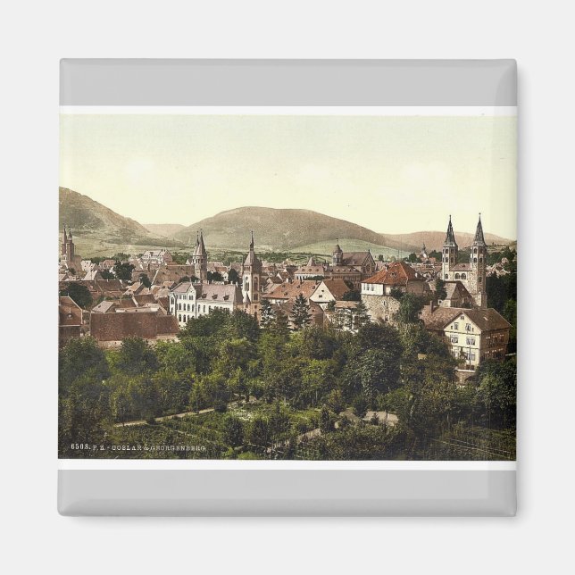 Goslar und Georgenberg, Hartz, Germany classic Pho Magnet (Vorne)