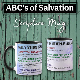 Gospel-ABCs der Erlösung, christliche KJV-Bibel Tasse