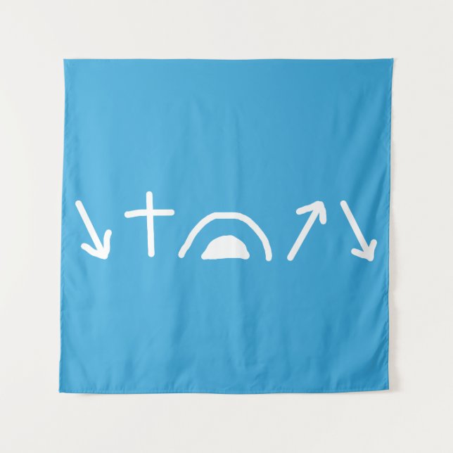 Gospel Arrows Tapestry Wandteppich (Vorderseite)