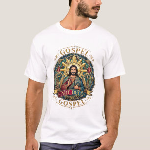 Gospel Art Deco Gospel Jesus Art Deco Christlicher T-Shirt