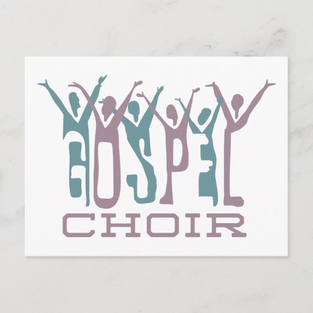 Gospel Choir Postkarte (Vorderseite)