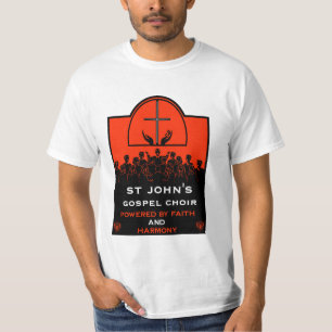 Gospel-Chor-Kirchenzubehör T-Shirt
