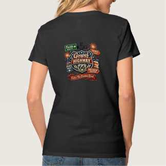 Gospel Highway 66 Christlich-patriotisches Design T-Shirt