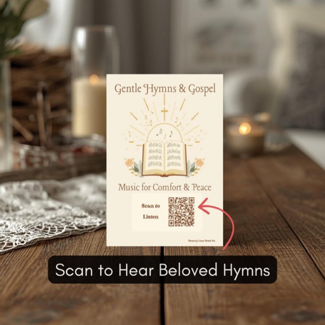 Gospel Hymns Wiedergabeliste Postkarte für Demenz (Von Creator hochgeladen)