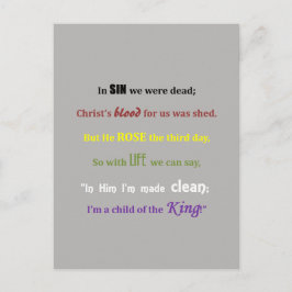 Gospel-Postkarte Postkarte