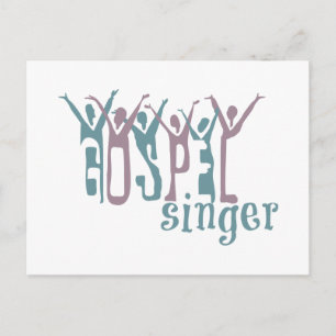 Gospel Singer Postkarte