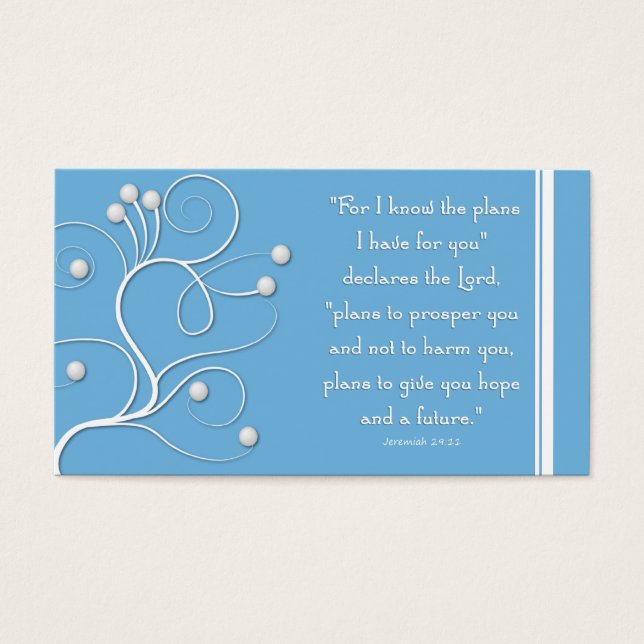 Gospel Tract Plan of Salvation Blue Swirl (Vorderseite)