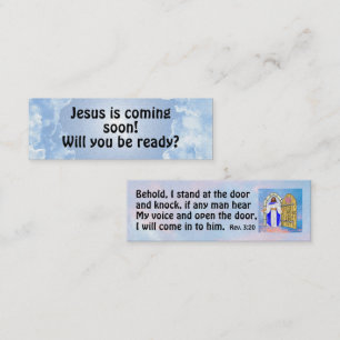 Gospel-Traktkarte Mini Visitenkarte