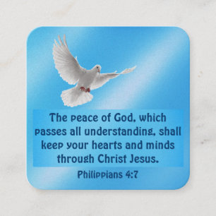 Gospel-Traktkarte Quadratische Visitenkarte